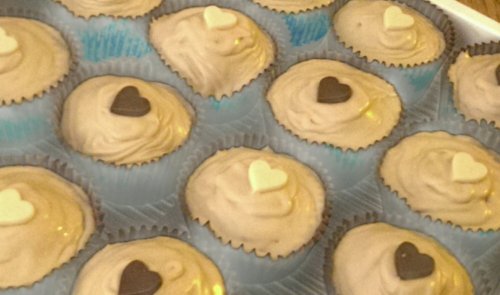 Banana and Fudge Cupcakes