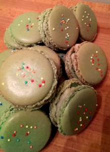 Lime Macarons