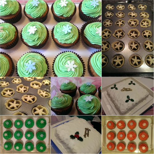 Cupcakes and Christmas cakes are always a winner in our house.